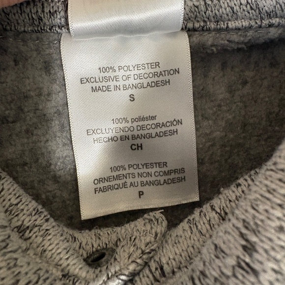 FSU Seminoles Thick Knit Snap Up Shirt Mens Size Small Gray Long Sleeve - Picture 4 of 7